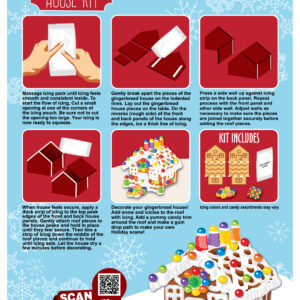 Ginger bread house kit Instruction page