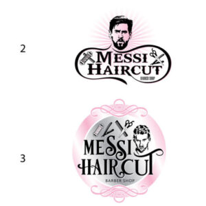 Messi Haircut Logo Final